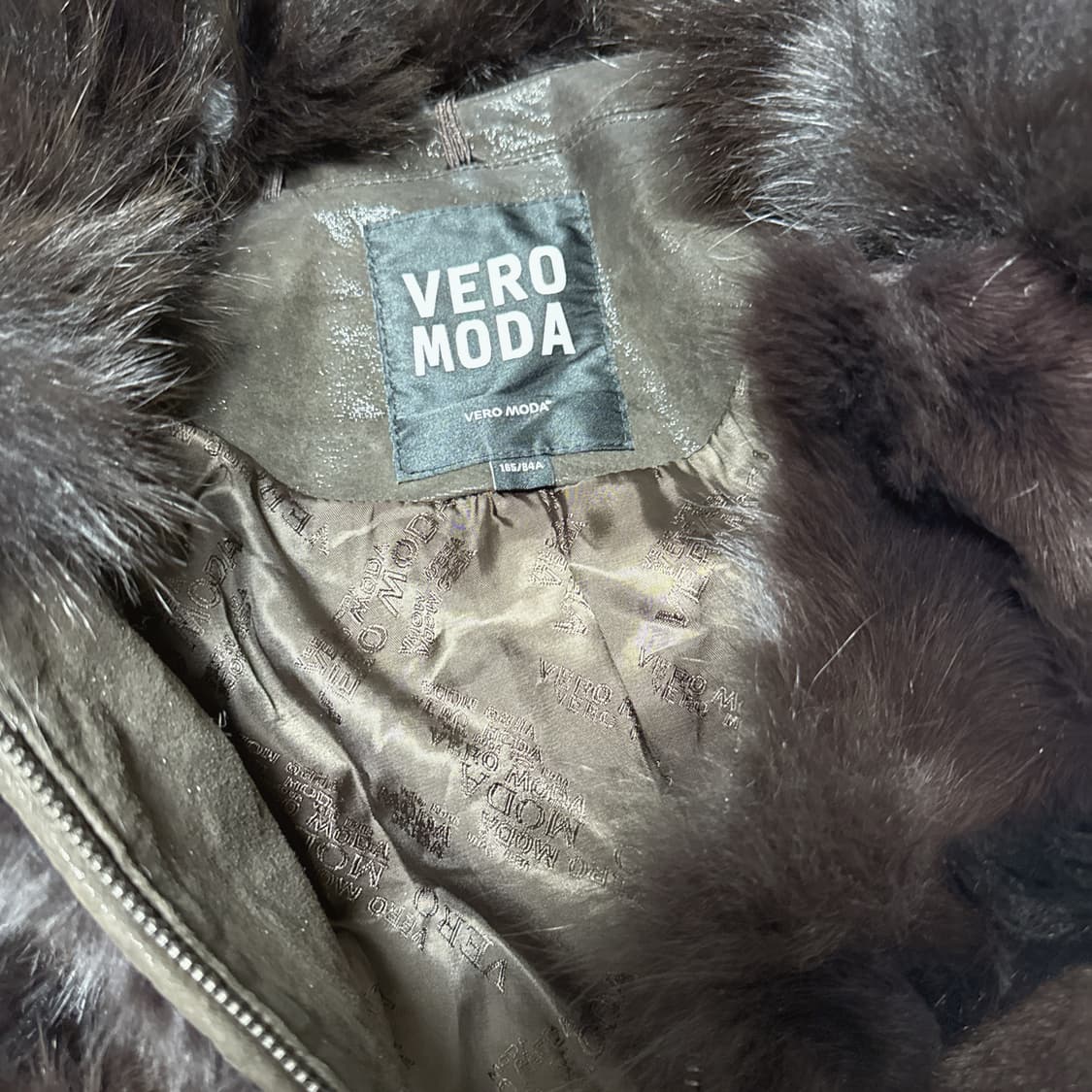 빈티지 veromoda 폭스퍼 여우털 되지가죽자켓 상품이미지5