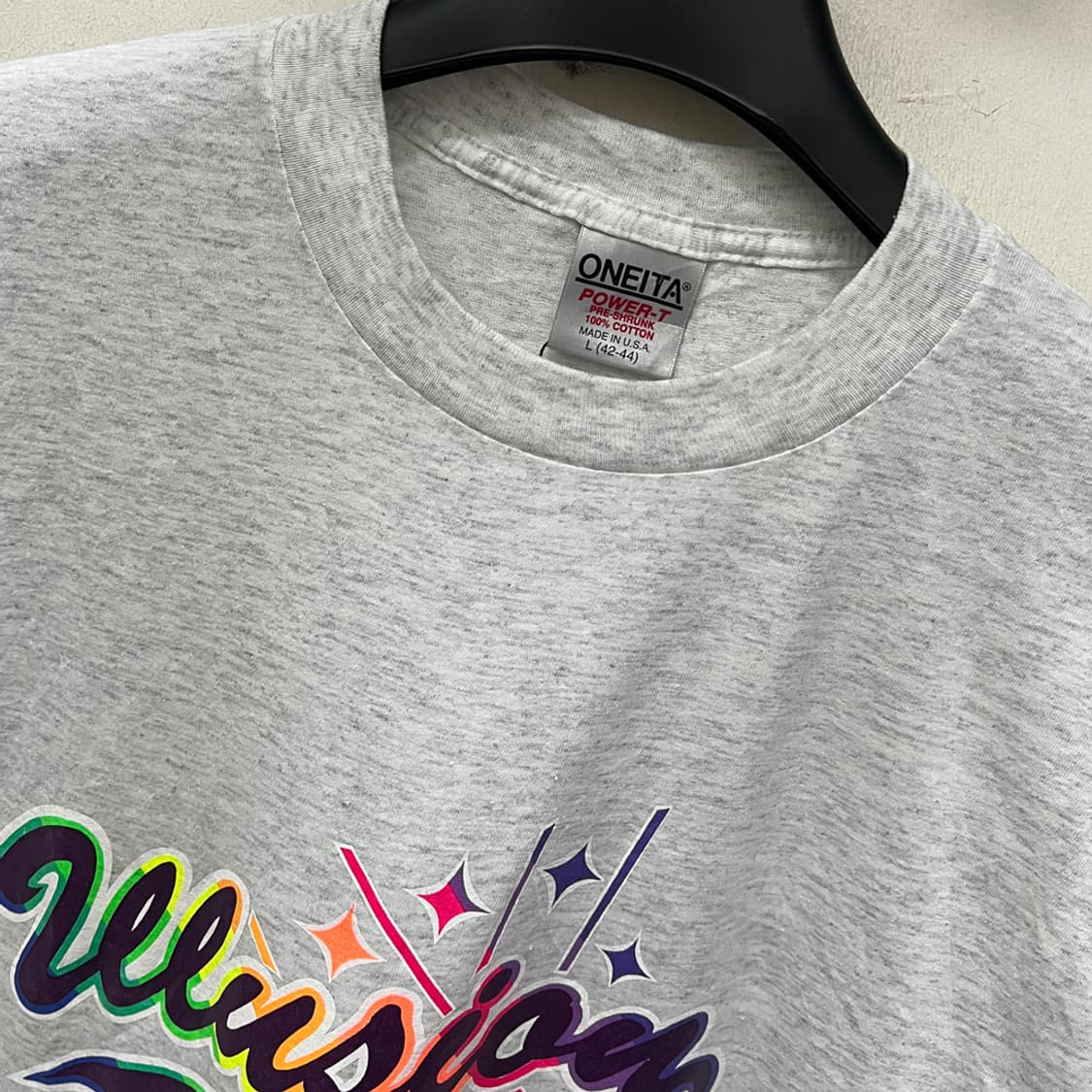 90s ONEITA Made in USA 싱글스티치 빈티지 반팔티 L 상품이미지3