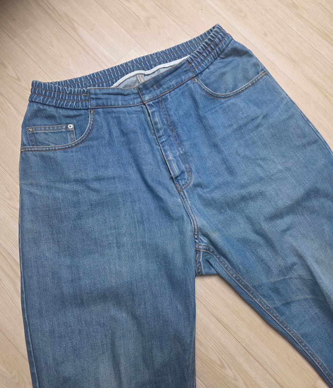 준지 하리밴딩 데님팬츠 청바지 46 - 허리45, 총장99 상품이미지3