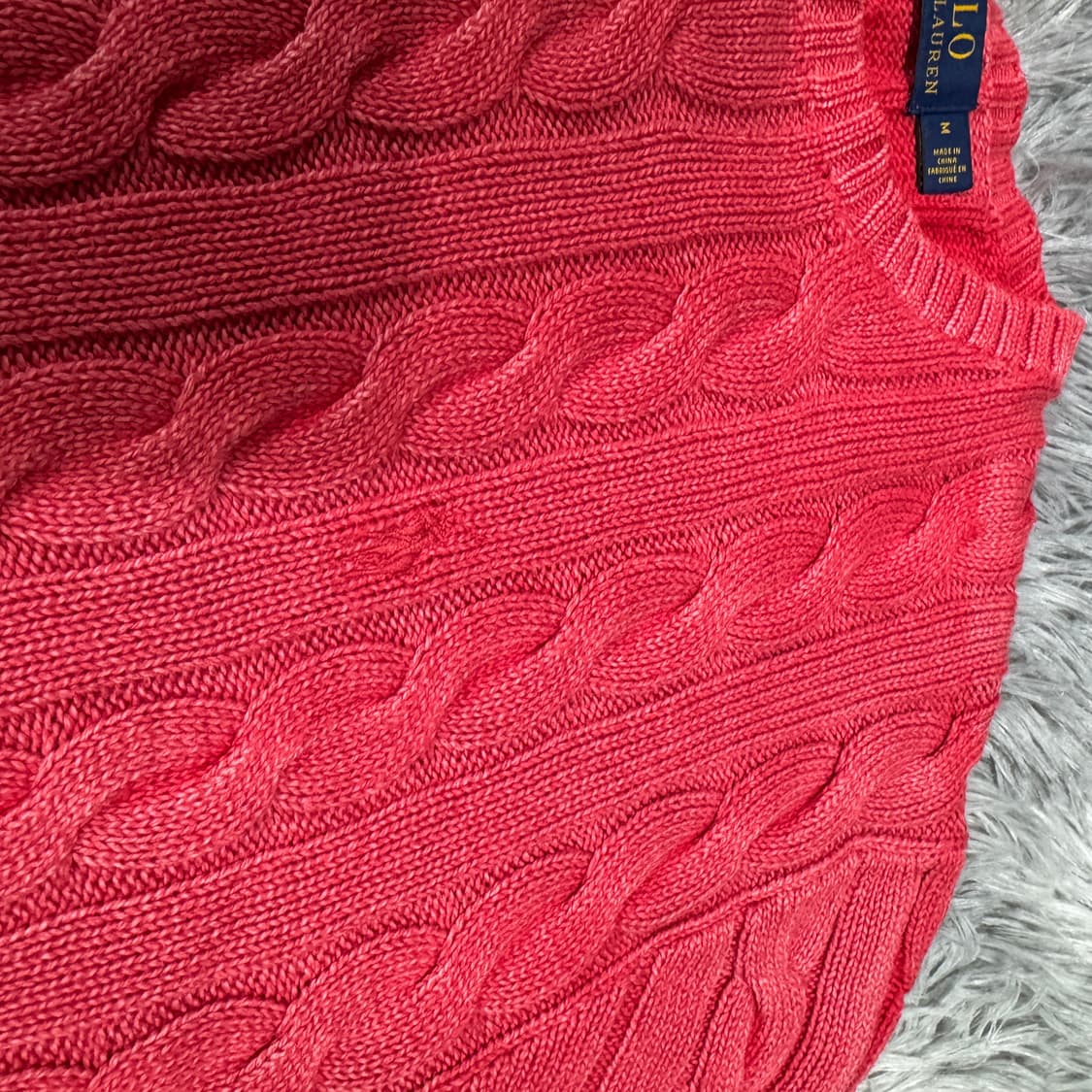 폴로랄프로렌 피그먼트 케이블니트 M사이즈 상품이미지4