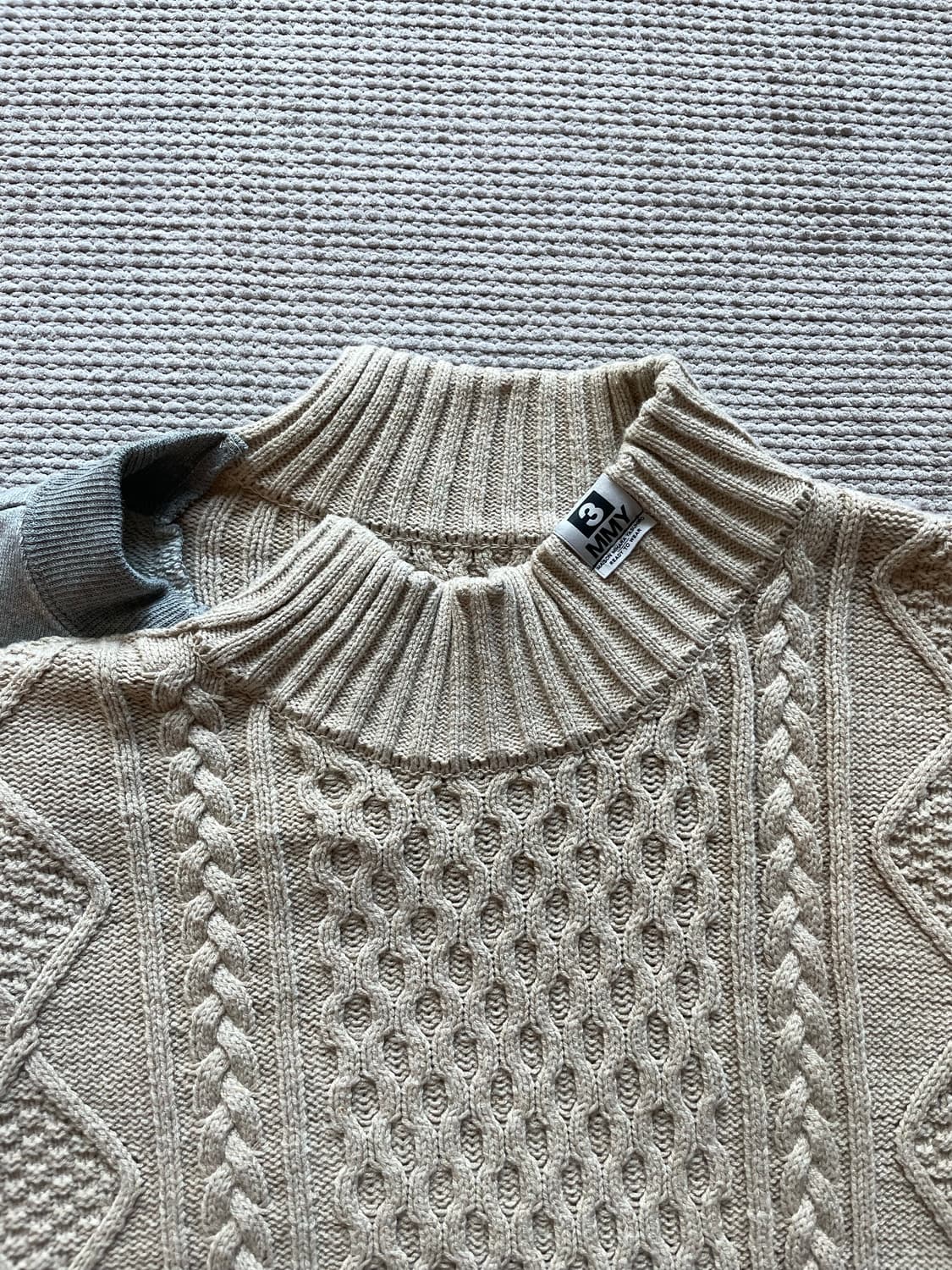 미하라야스히로 케이블 스웨터 상품이미지3