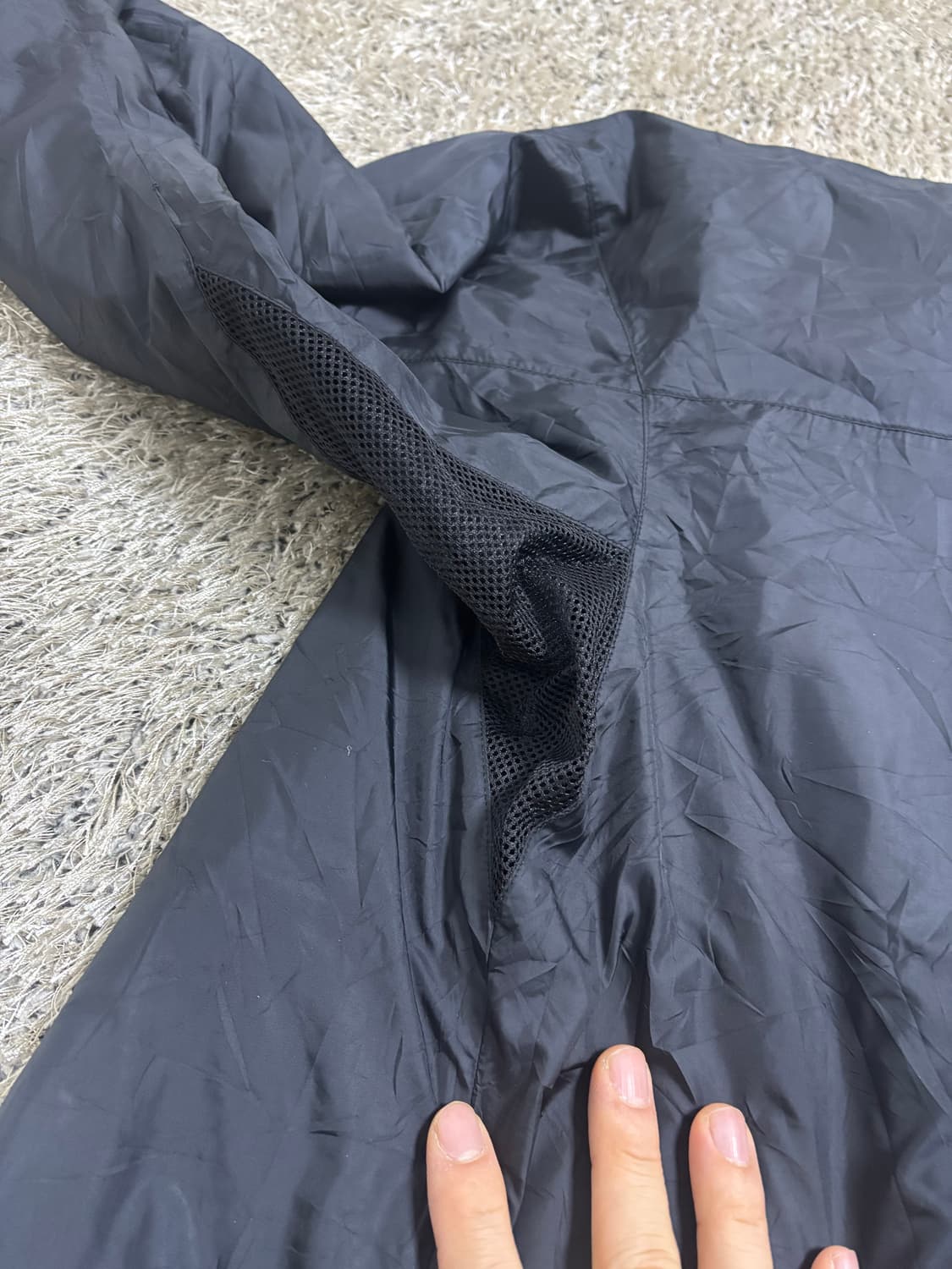 일본판 MARMOT 검정색 바람막이 사이즈 105-110 상품이미지7