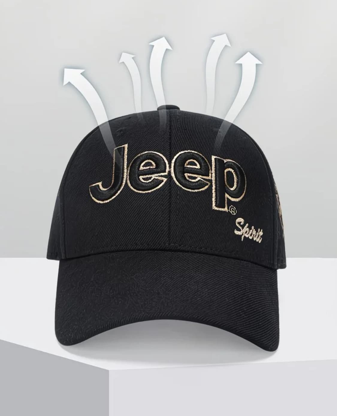Jeep Spirit  볼캡 남녀공용 캐주얼 모자 / 블랙골드 상품이미지3