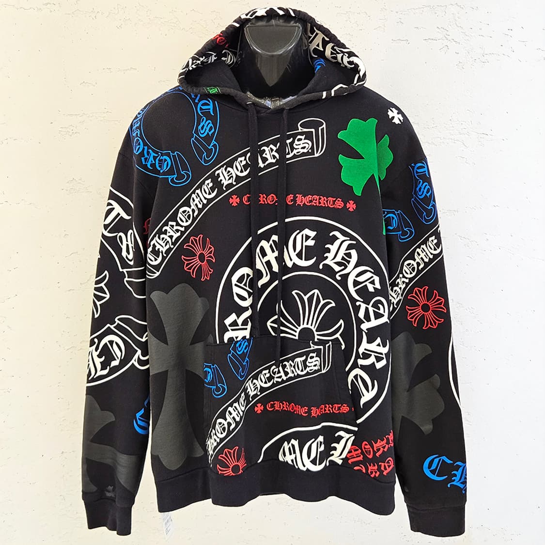 [L] 크롬하츠 스텐실 후드티 B1213C123 상품이미지1