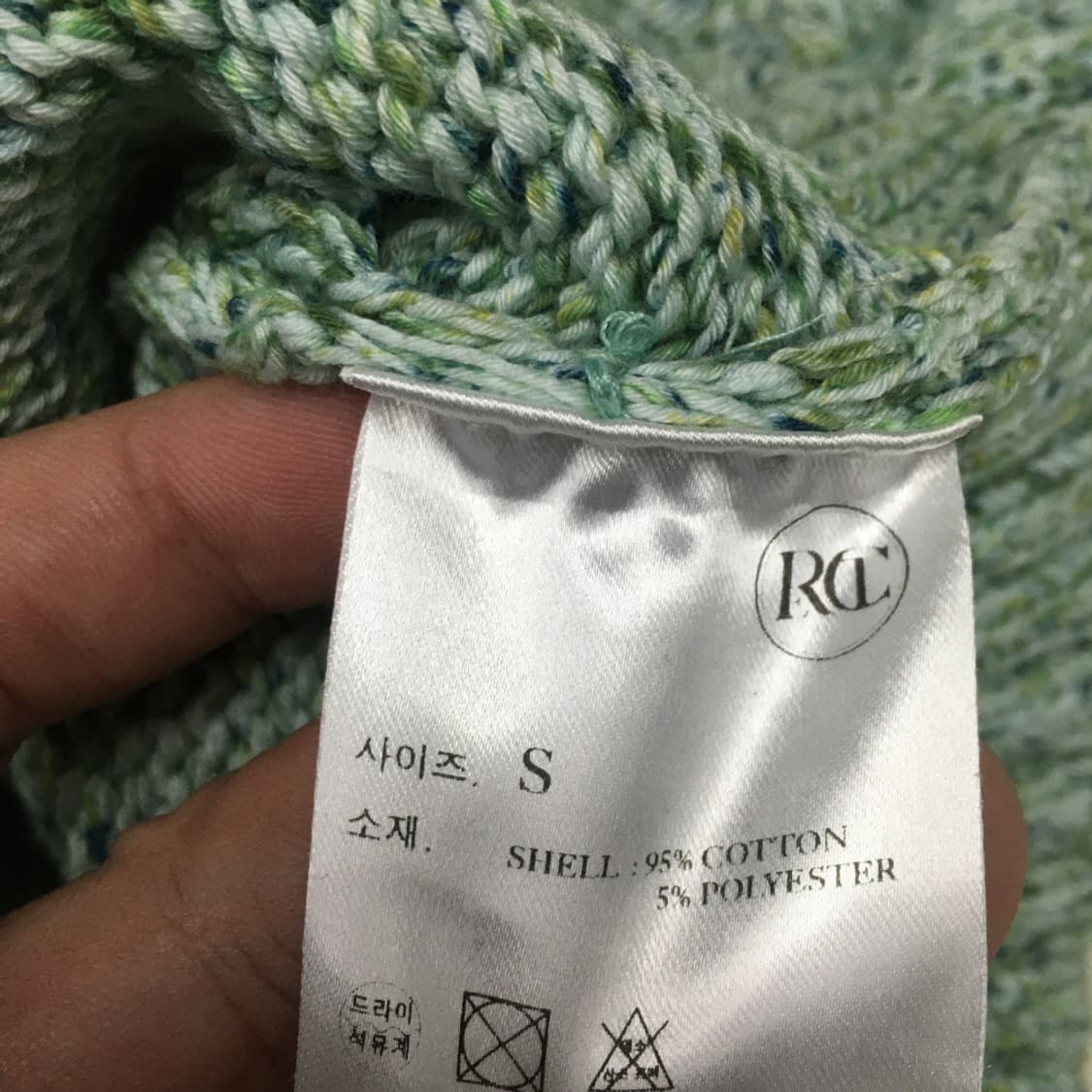 렉토 여성 청키 브이넥 크롭 니트 BB12 상품이미지3