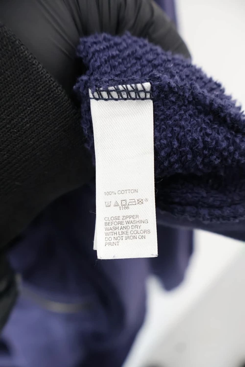 GAP Navy Zip Hoodie Hidden Graphic 상품이미지8