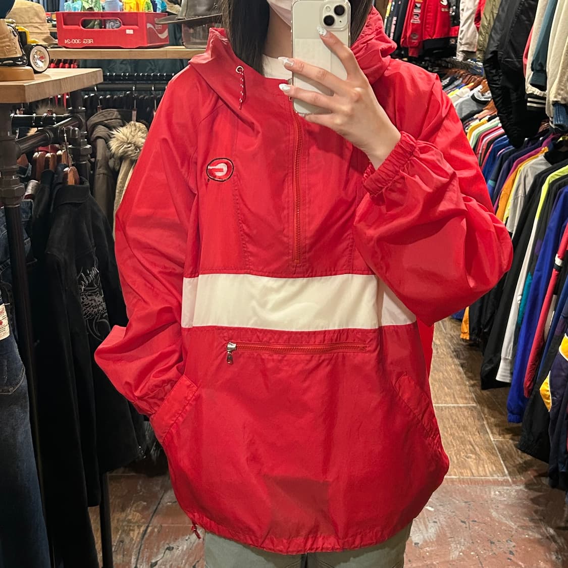 [HI] 나이키 아노락 레드 상품이미지2