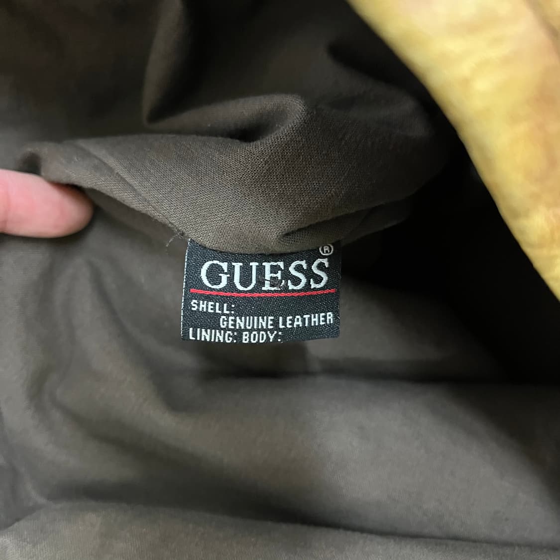 [L] 게스 빈티지 오일 에이징 바이커 양가죽 자켓 0102M1 상품이미지3