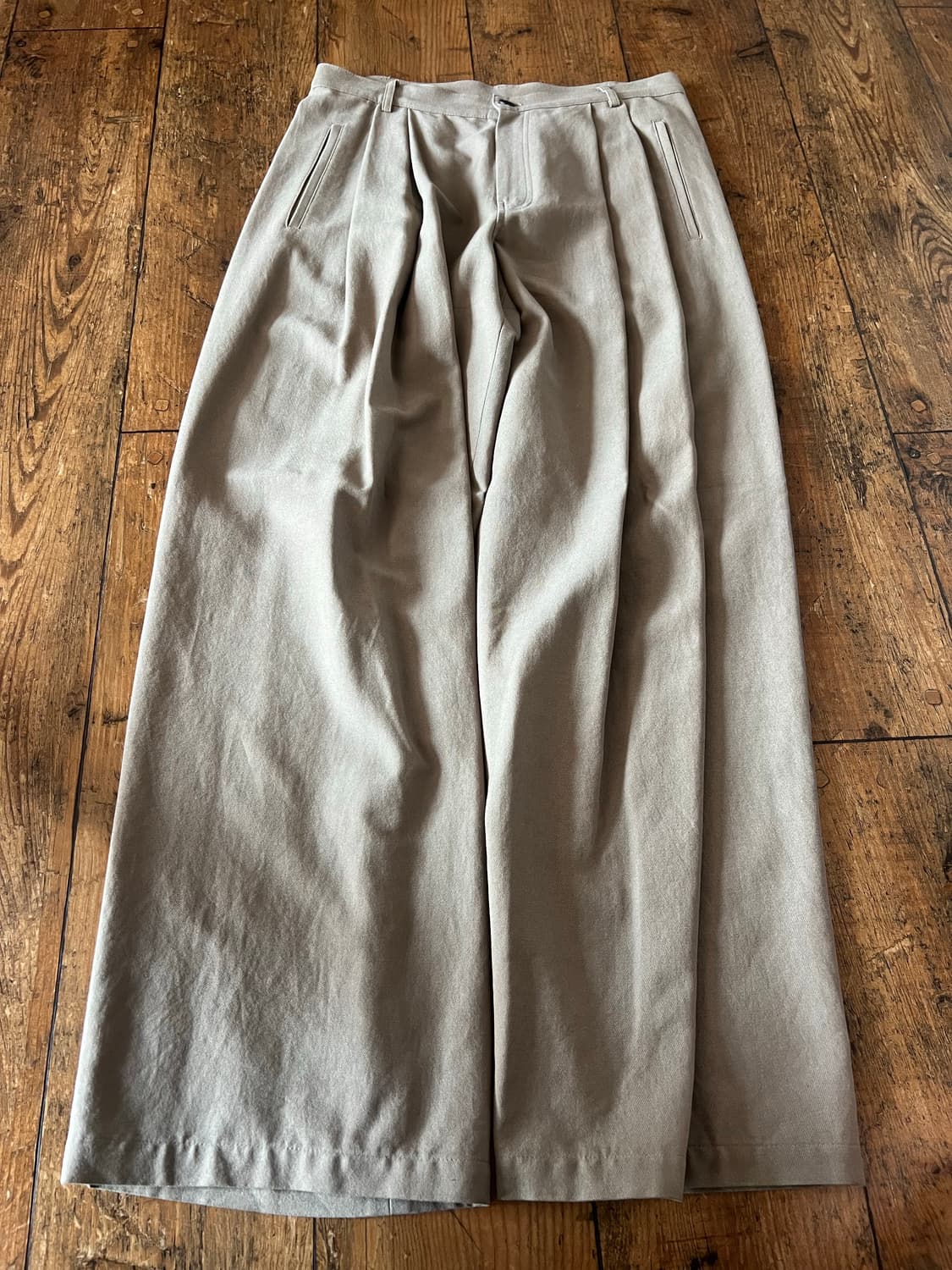 비긴202 워시드 코튼 도비 팬츠 워시드 베이지 3 상품이미지1