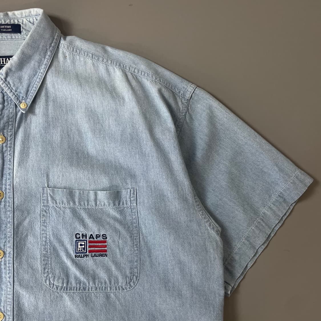 챕스 랄프로렌 90s 연청 데님셔츠 L 상품이미지3