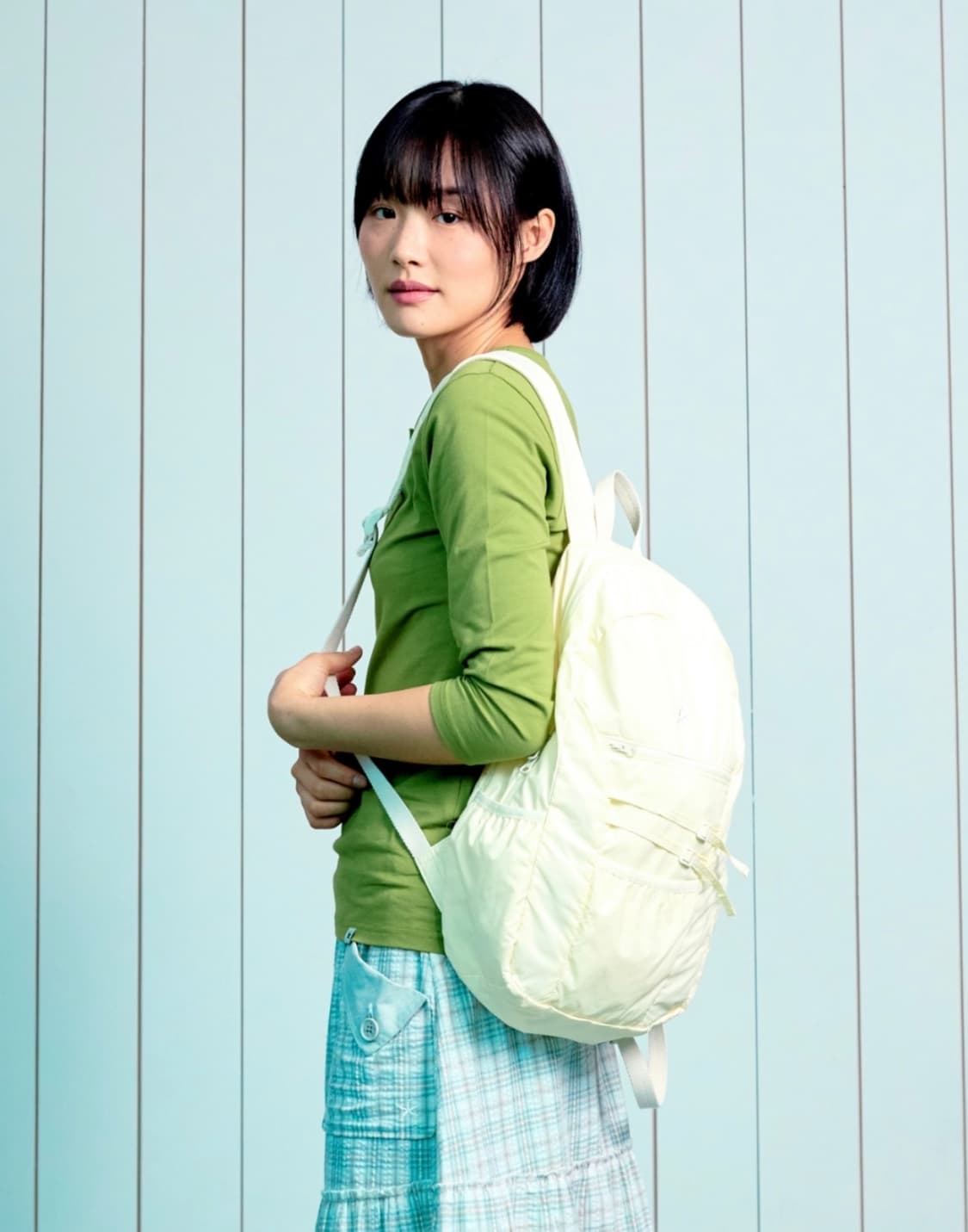 TCM belt strap nylon backpack (yellow) 상품이미지2