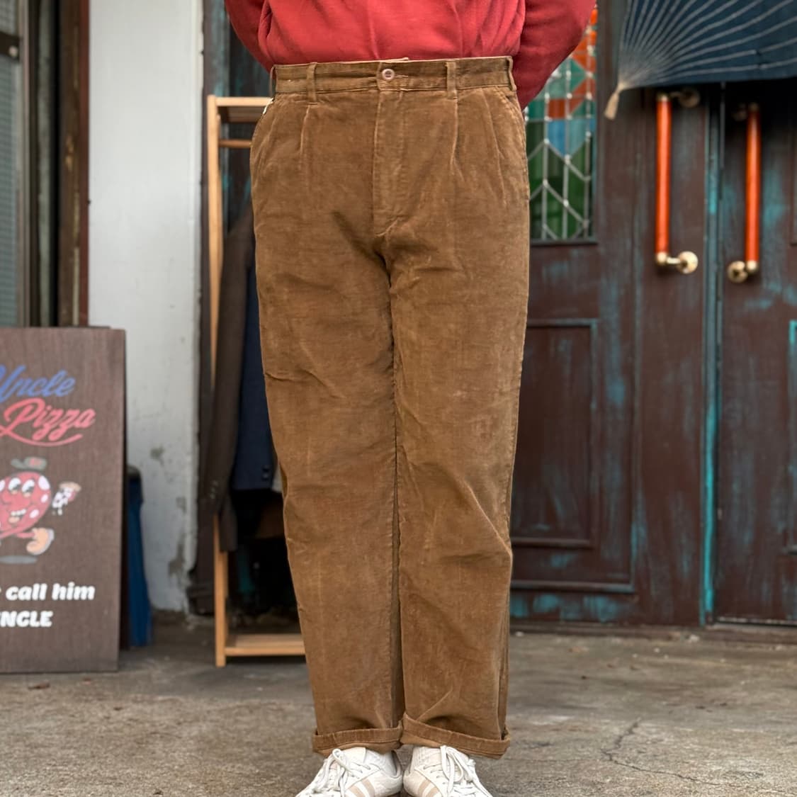 Ajman 투턱 코듀로이 팬츠 32 상품이미지6