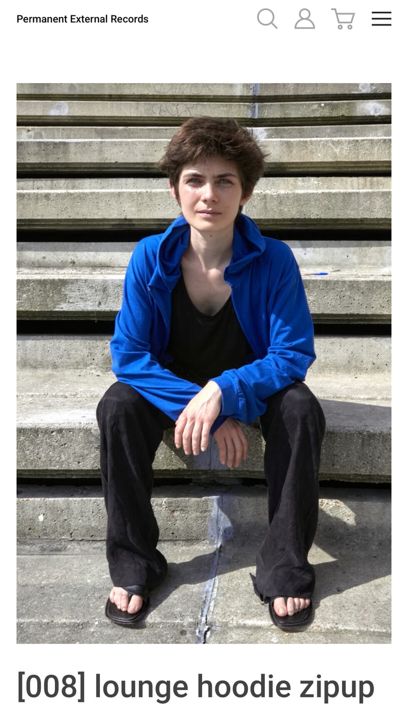 머듈 라운지 후드집업 블루 1사이즈 상품이미지1