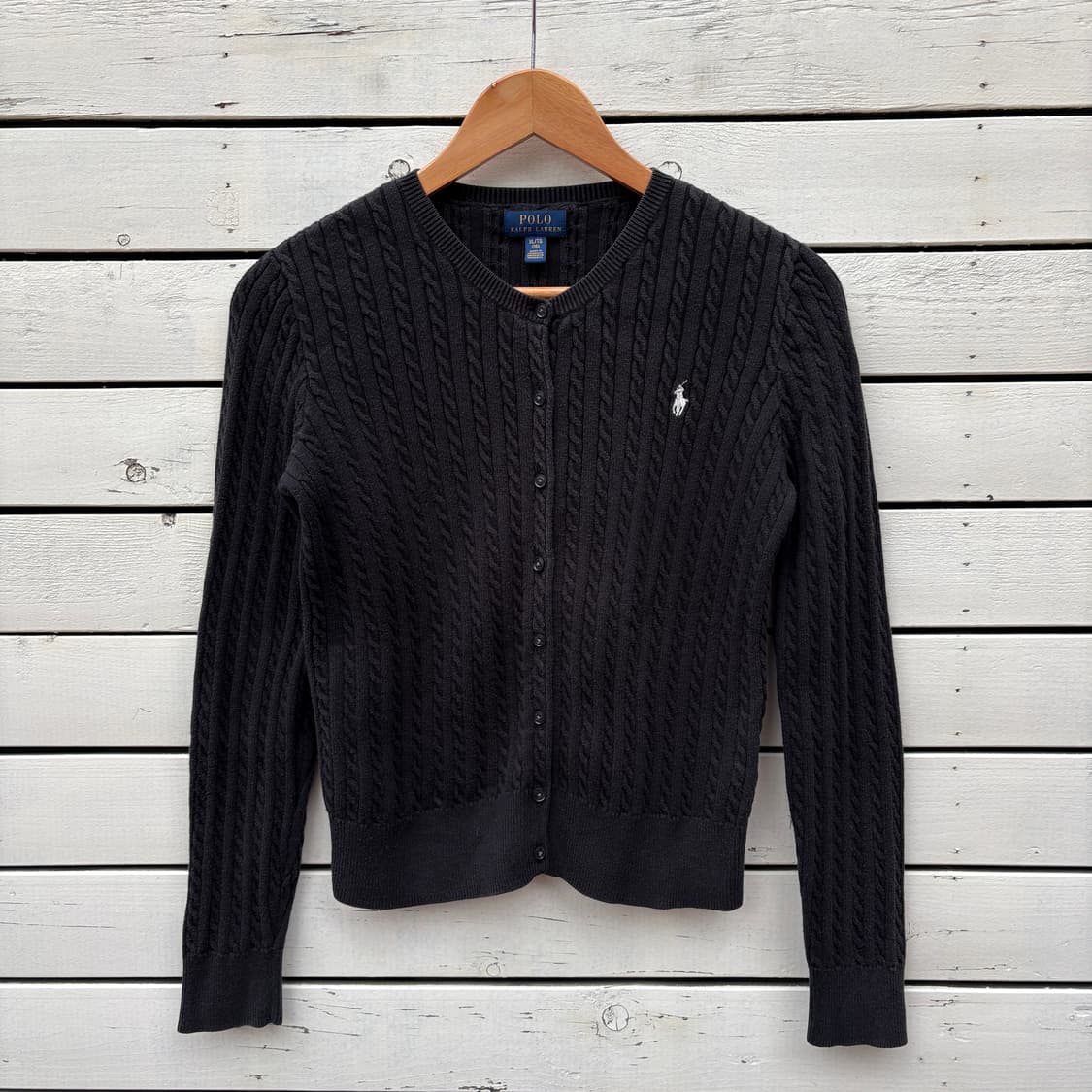 Polo 폴로 케이블 꽈배기 니트 가디건 상품이미지1