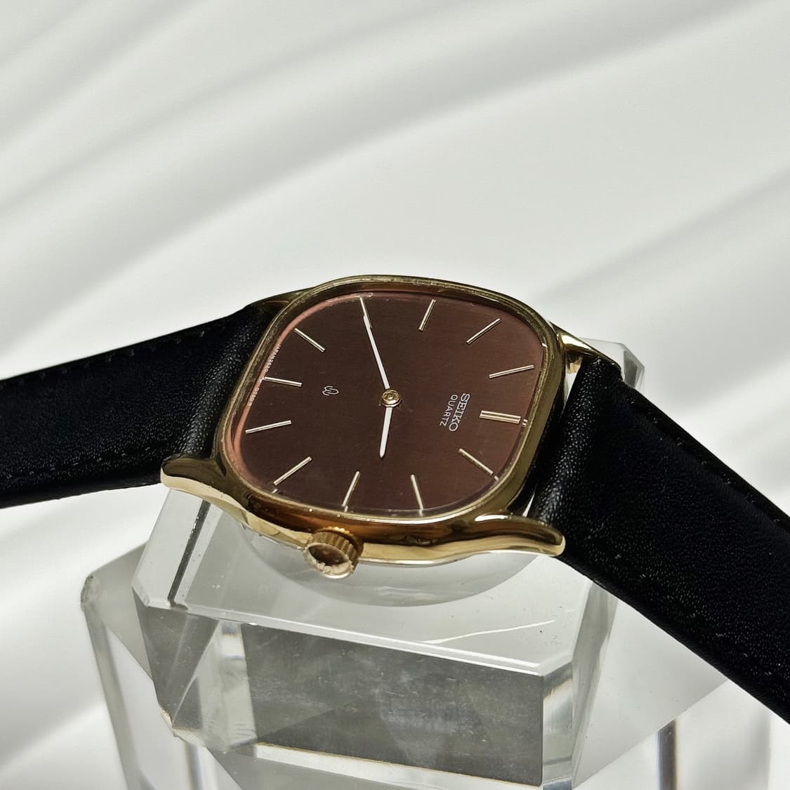 80's90's 빈티지 세이코 브라운 다이얼 드레스 워치 상품이미지7
