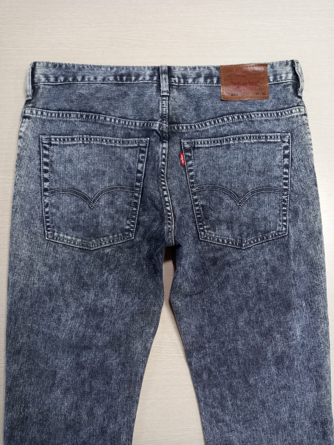 36 리바이스606 워싱 스판 슬림일자진 다크그레이 36-442 상품이미지4