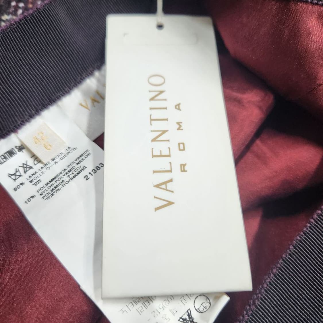 [여27](미사용)발렌티노 울혼방 롱 스커트[Y3A-205] 상품이미지9