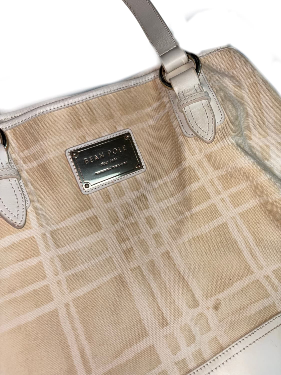 빈폴 체크 패턴 빅 숄더백 상품이미지2