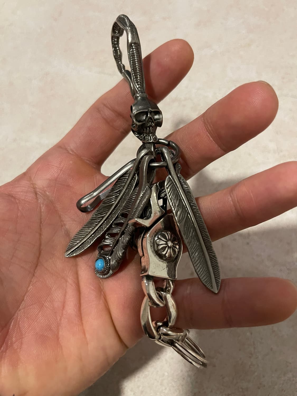 스컬 페더키링세트 상품이미지5