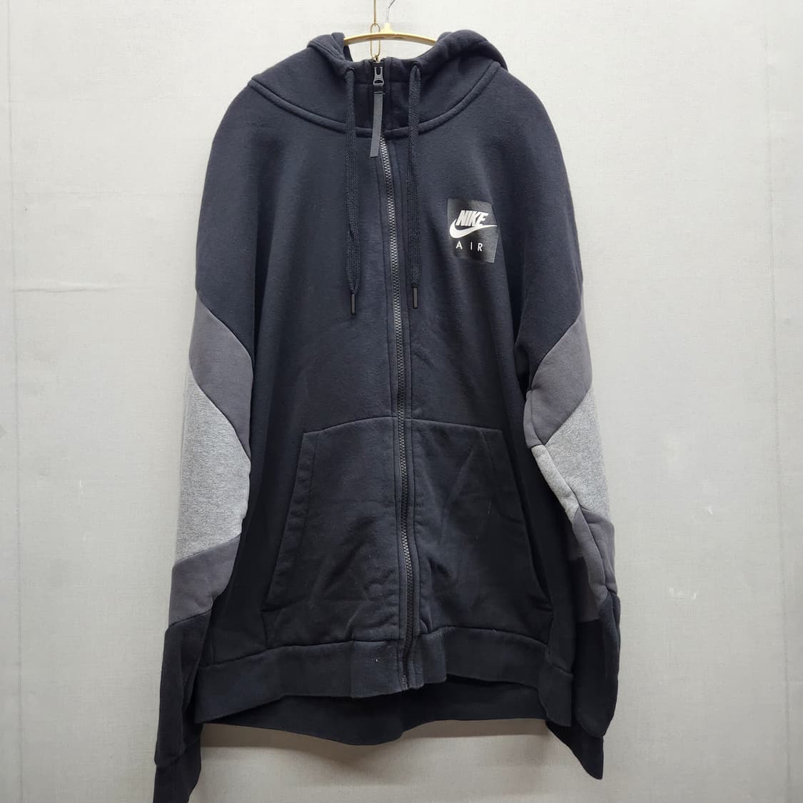 나이키에어 빅로고 소매배색 풀집업 후드집업 XL 상품이미지1