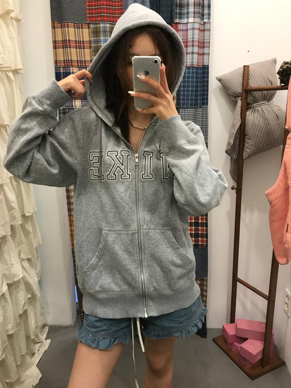 나이키 로고 후드집업 상품이미지2