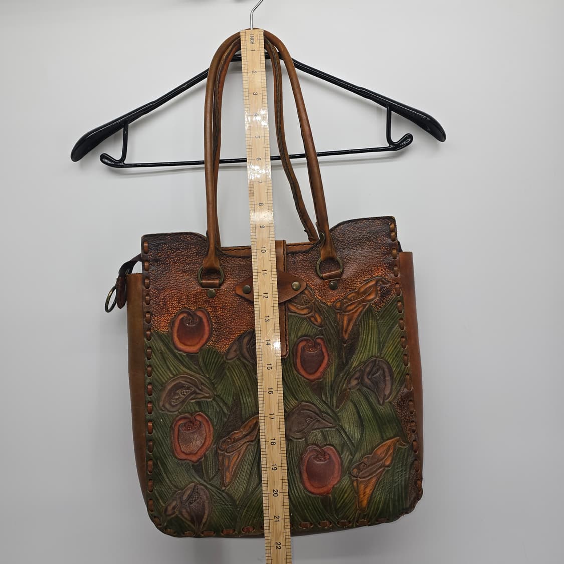 빈티지 리얼 소가죽 핸드메이드 토트백 / 엔틱 가죽가방 상품이미지5