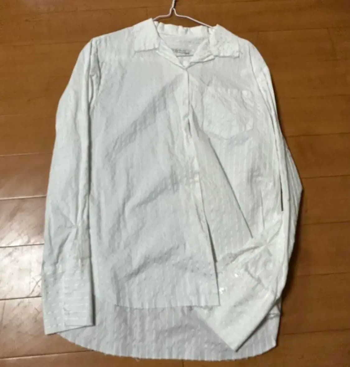 인스턴트펑크 화이트 스트라이프 셔츠 상품이미지2