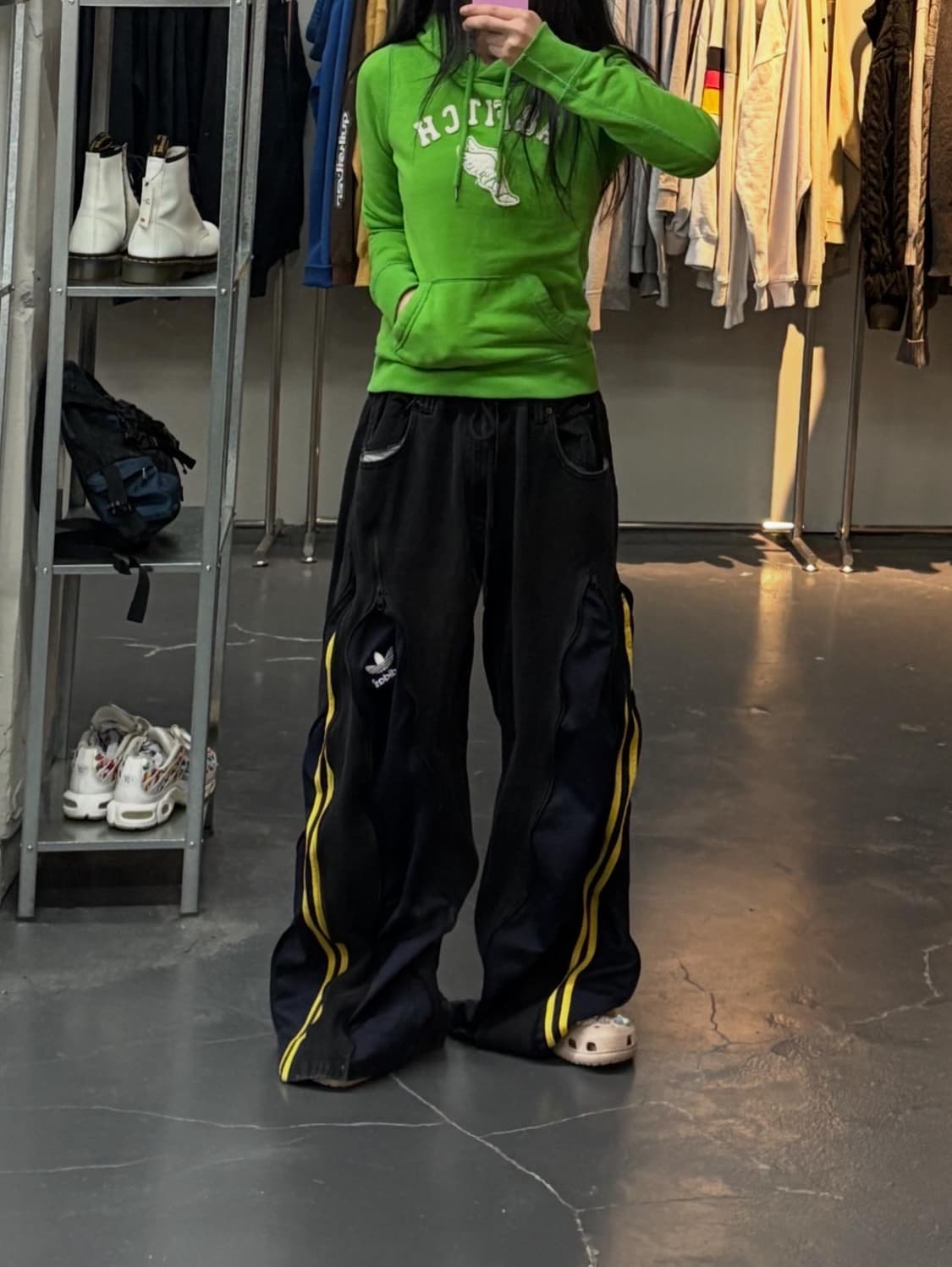 아베크롬비 y2k 아치 빅로고 후드티 A2890 상품이미지1