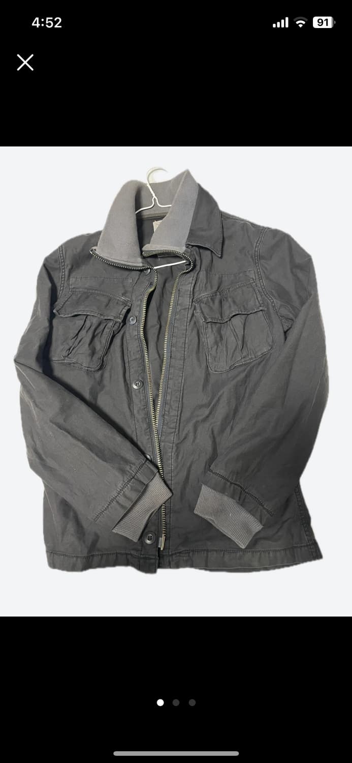 블랙그레이 니트 레이어드 자켓 상품이미지3