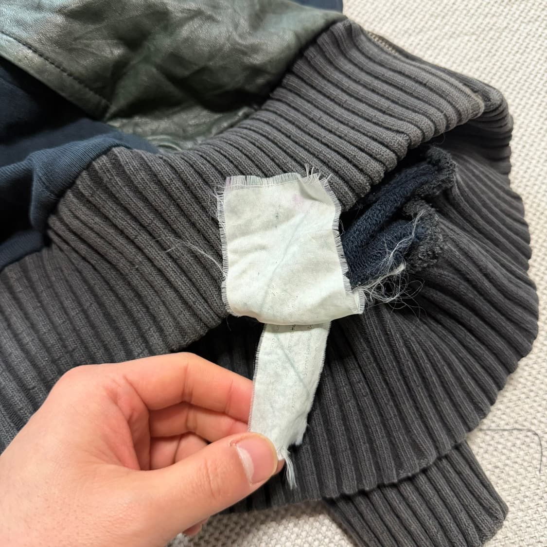 돌체앤가바나 가죽 니트 집업 자켓 상품이미지7