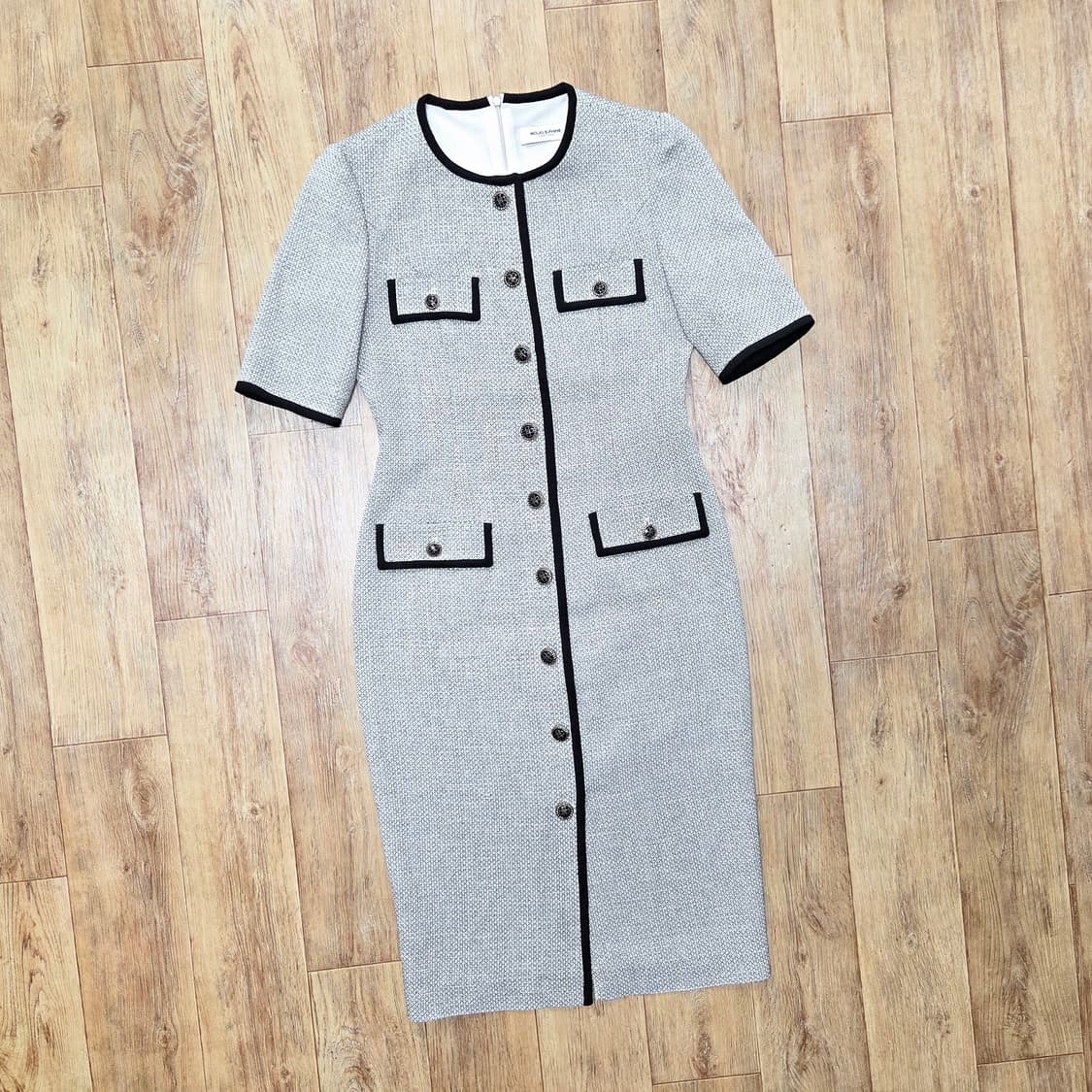 모조에스핀(MOJO.S.PHINE) 노카라 트위드 반팔원피스 55 상품이미지4