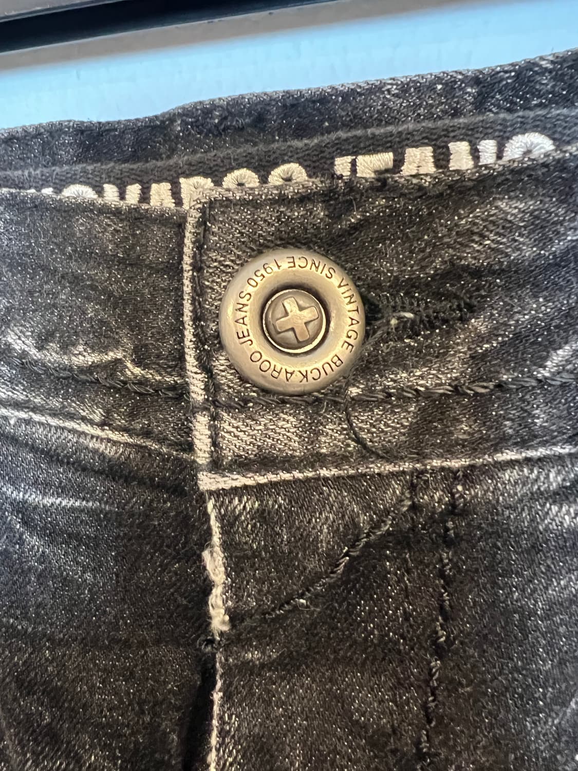 P029 BUCKAROO JEANS 블랙진 SIZE 32 상품이미지3