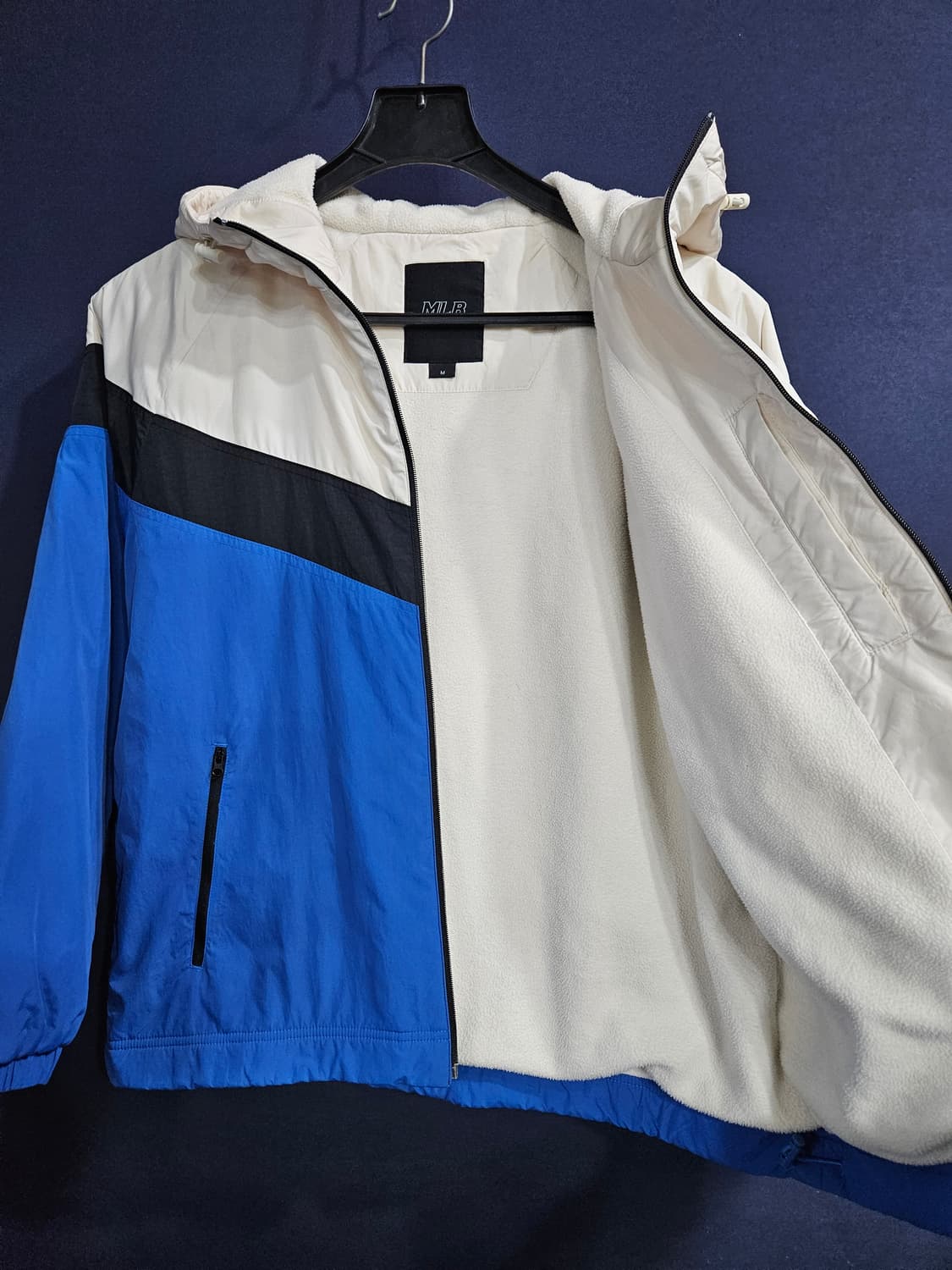 MLB 엠엘비 보스턴 배색 남성 95 기모 후드집업 자켓  상품이미지8