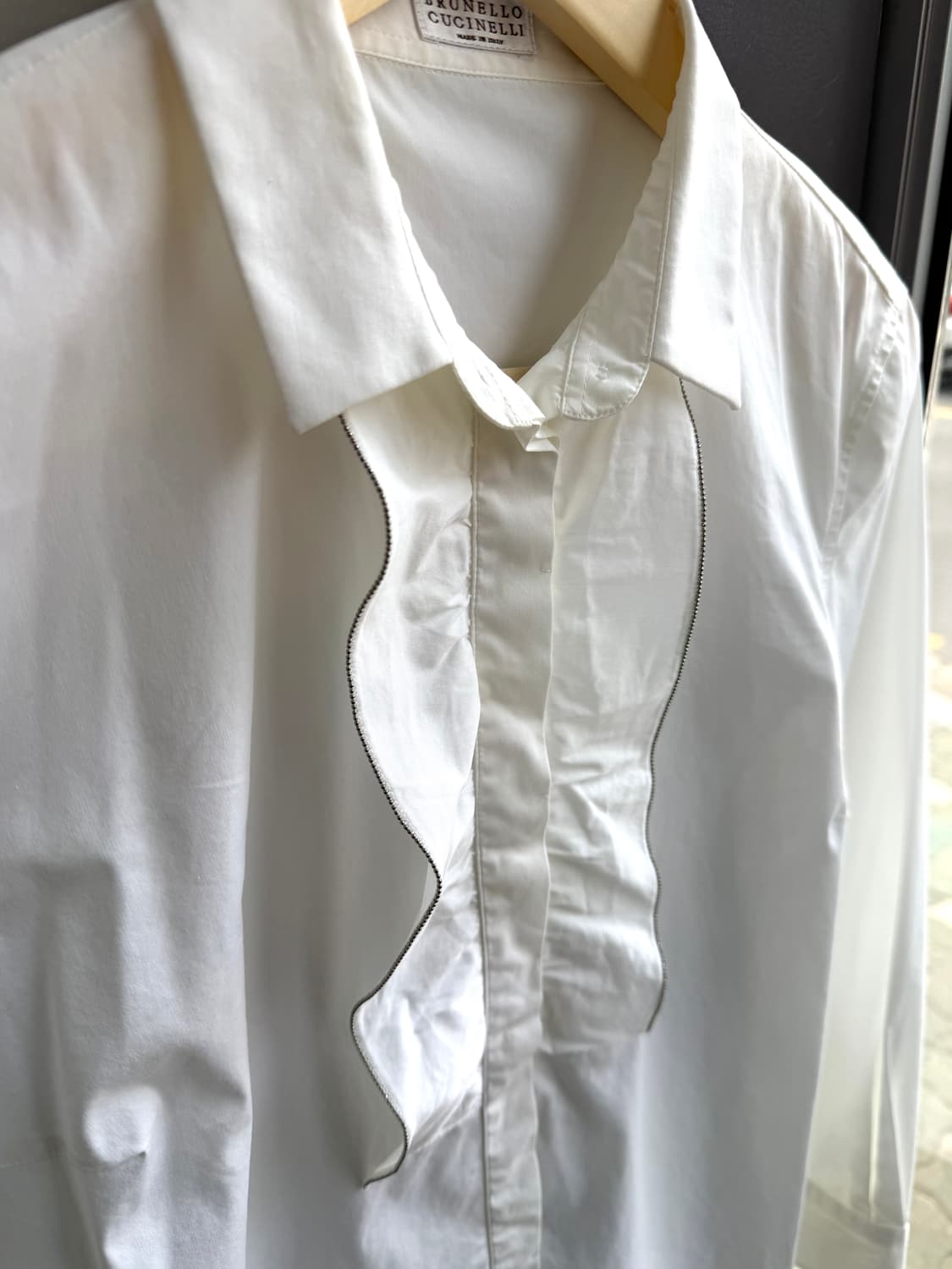 .M/ 브루넬로쿠치넬리 셔링 화이트 셔츠 상품이미지5