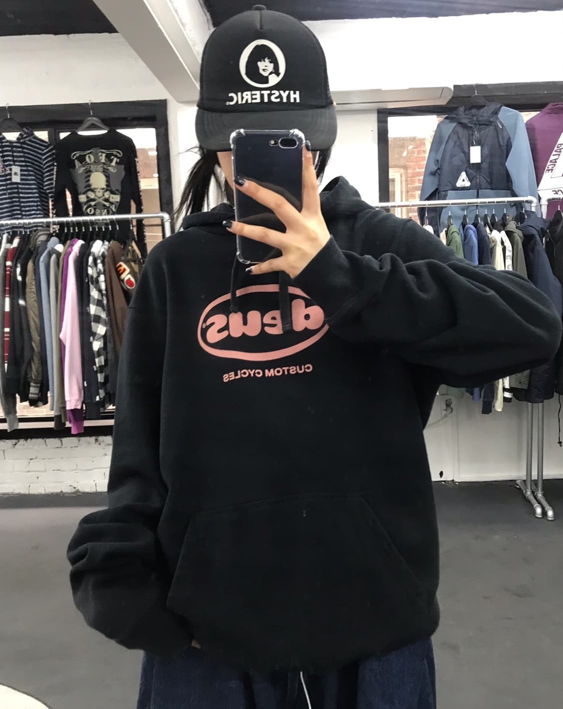 데우스 빅로고 후드티 상품이미지3