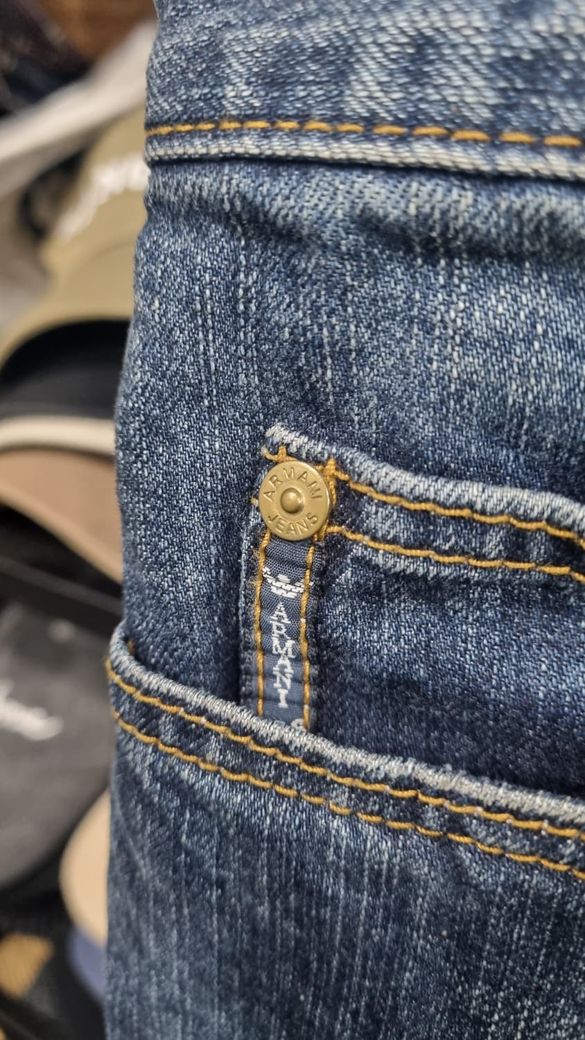 알마니 정품 올드스쿨 데님팬츠 36(허리단면48,기장107) 상품이미지2