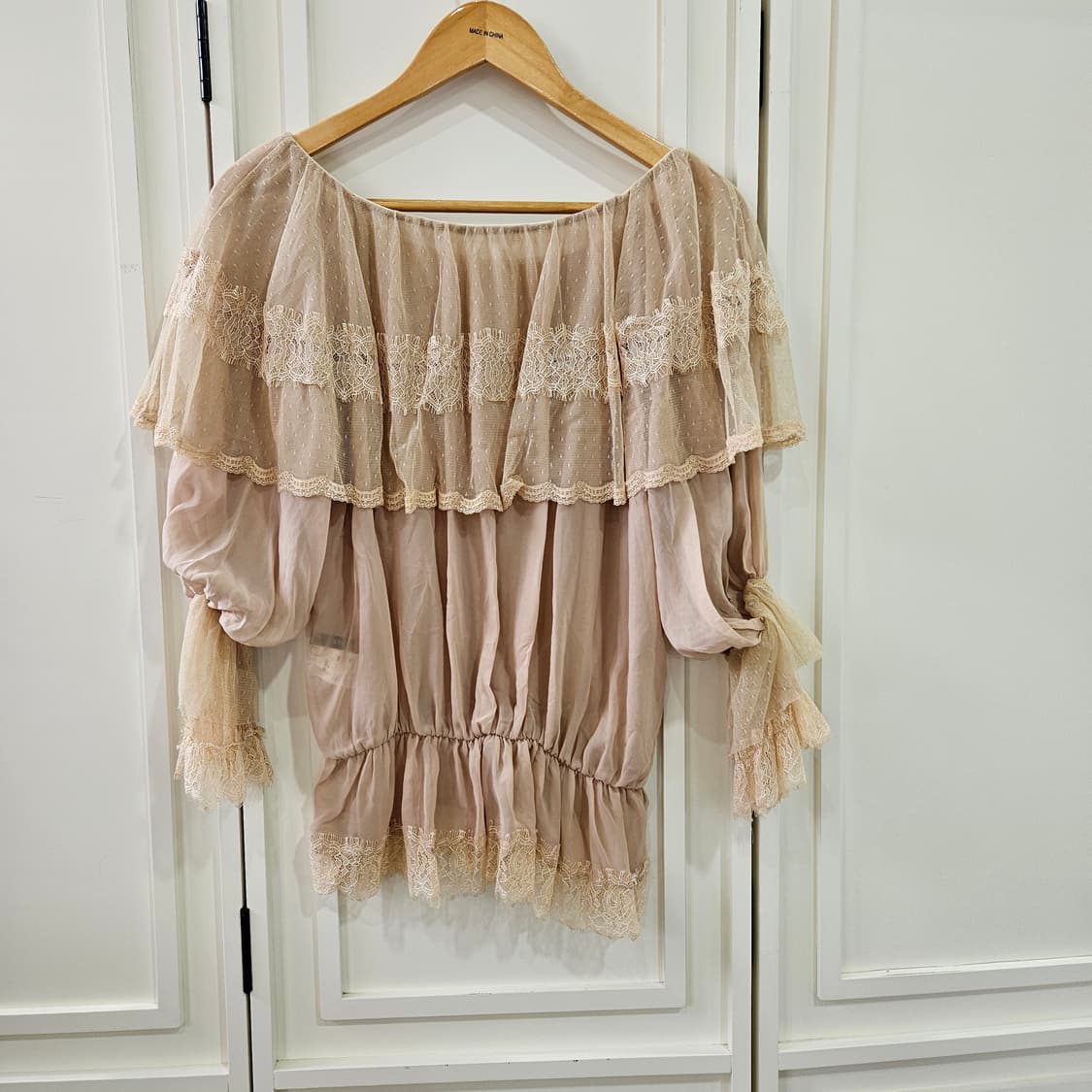 레이스 케이프 블라우스 상품이미지5