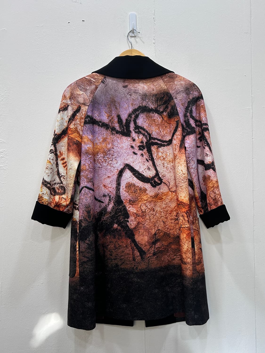 이상봉 아트 패턴 원버튼 봄코트 자켓 82사이즈 상품이미지5