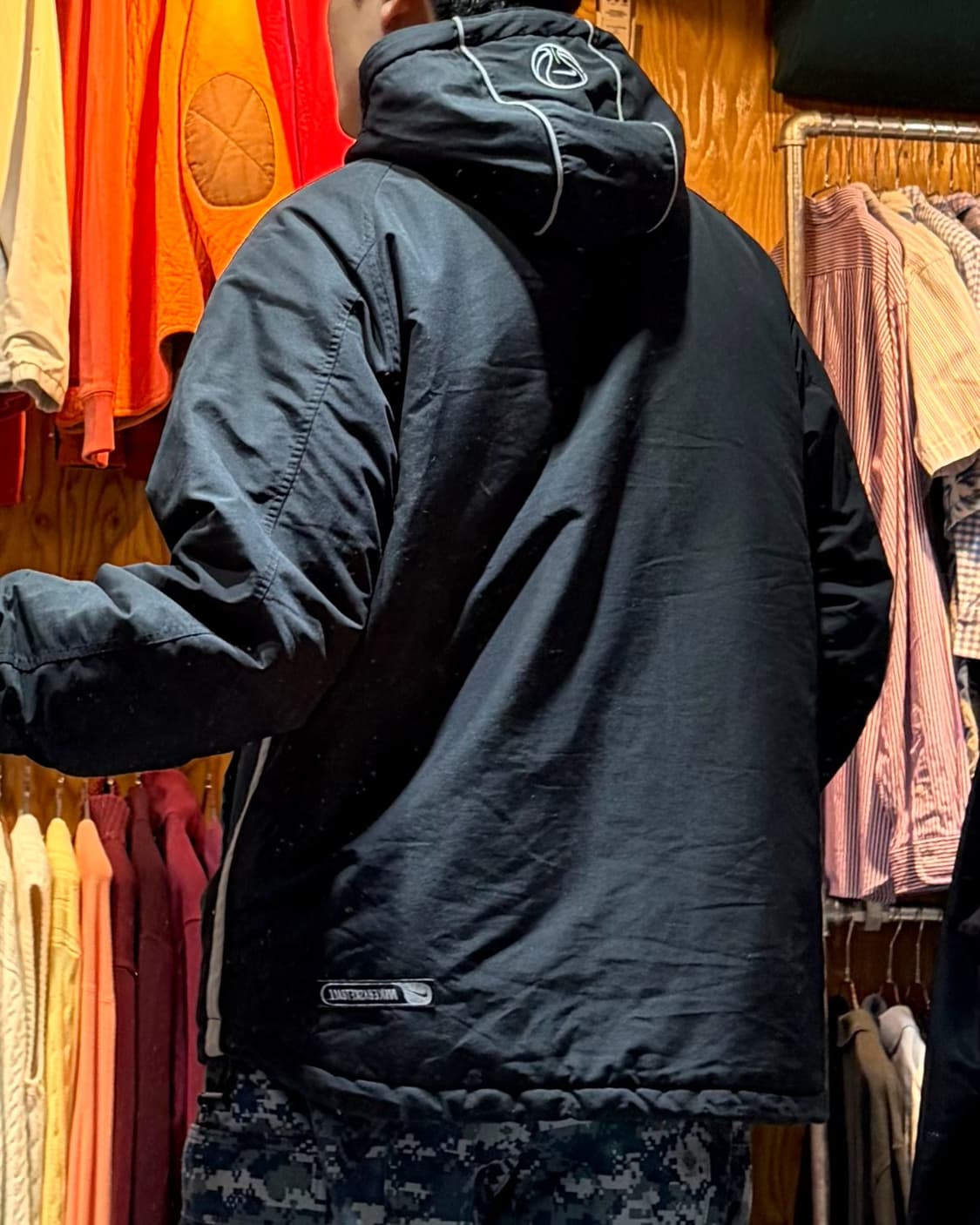 L 나이키 스우시 베스킷볼 로고 블랙 후드 자켓 상품이미지2