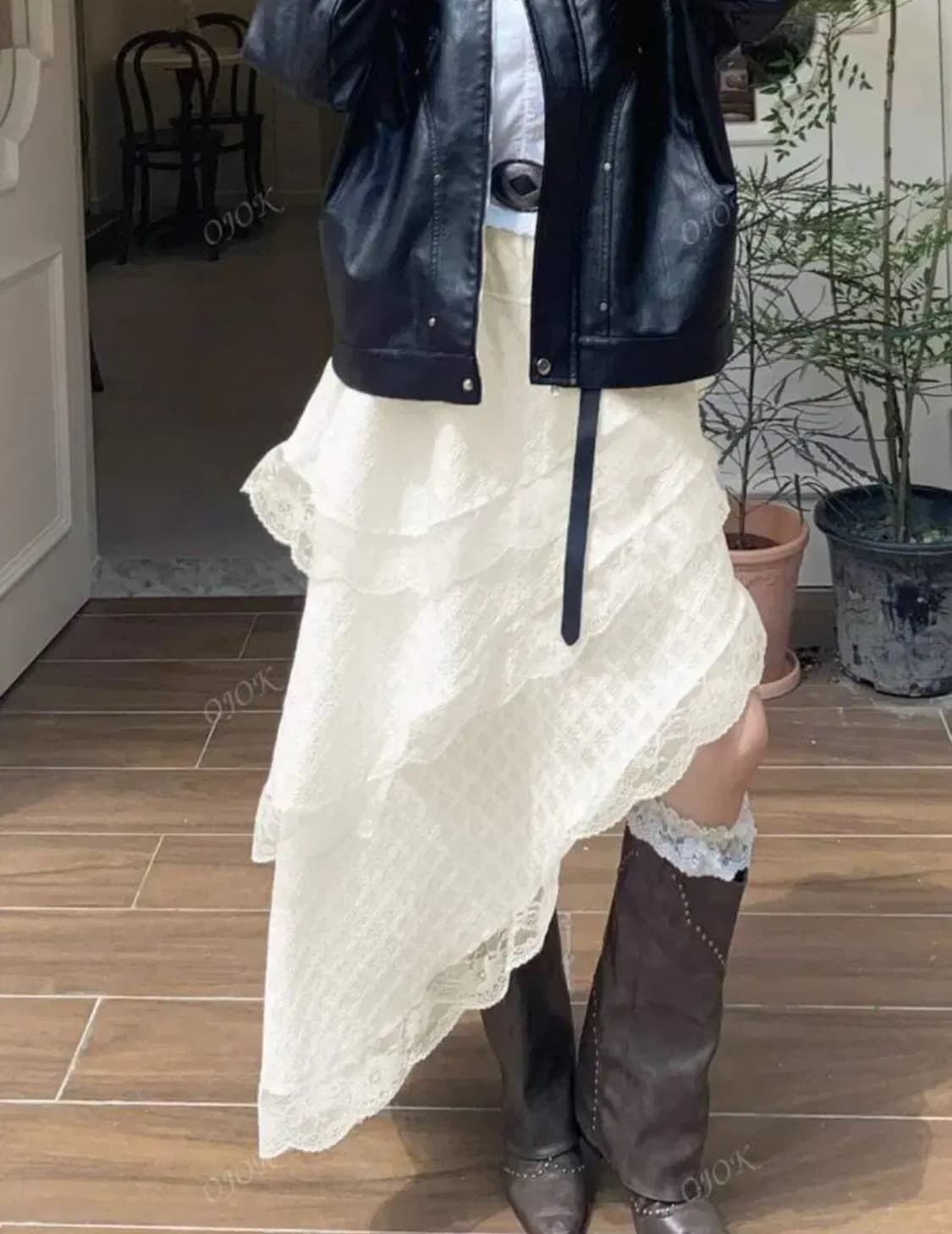 (단품구매가능)빈티지 보헤미안 화이트 레이스 코디셋 상품이미지3