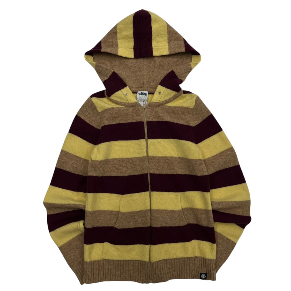 스투시 레몬 단가라 앙고라 후드집업 S 상품이미지3