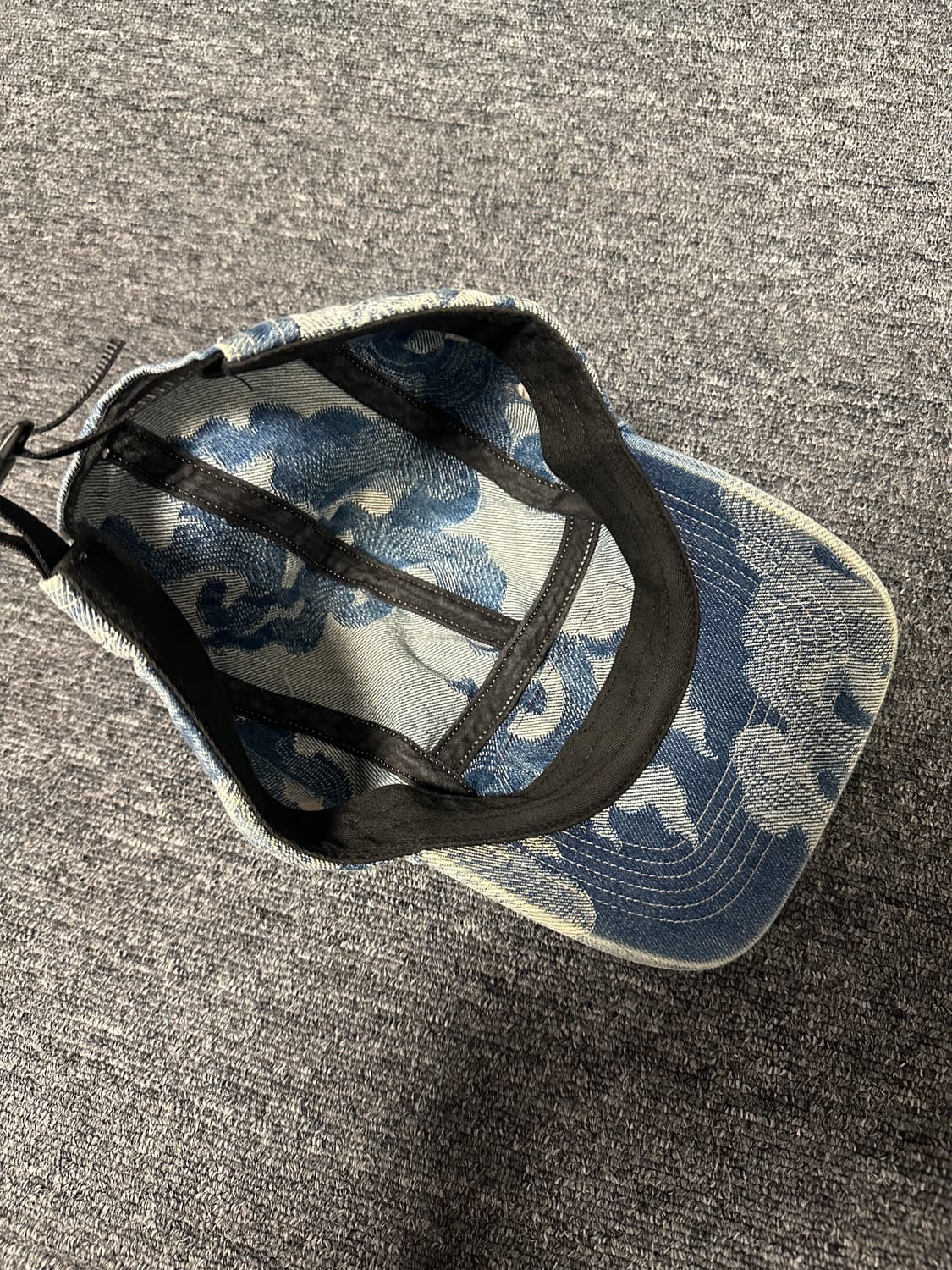 슈프림 플레임 자카드 데님 박스로고 캠프캡 23SS 상품이미지3