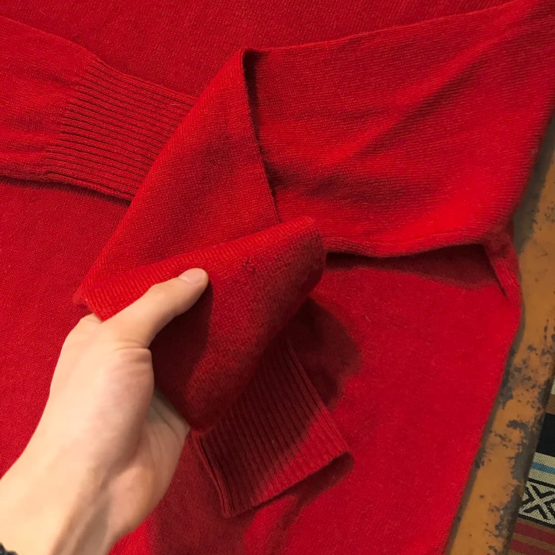 폴로랄프로렌 레드 울 니트 남성 110 사이즈 상품이미지4