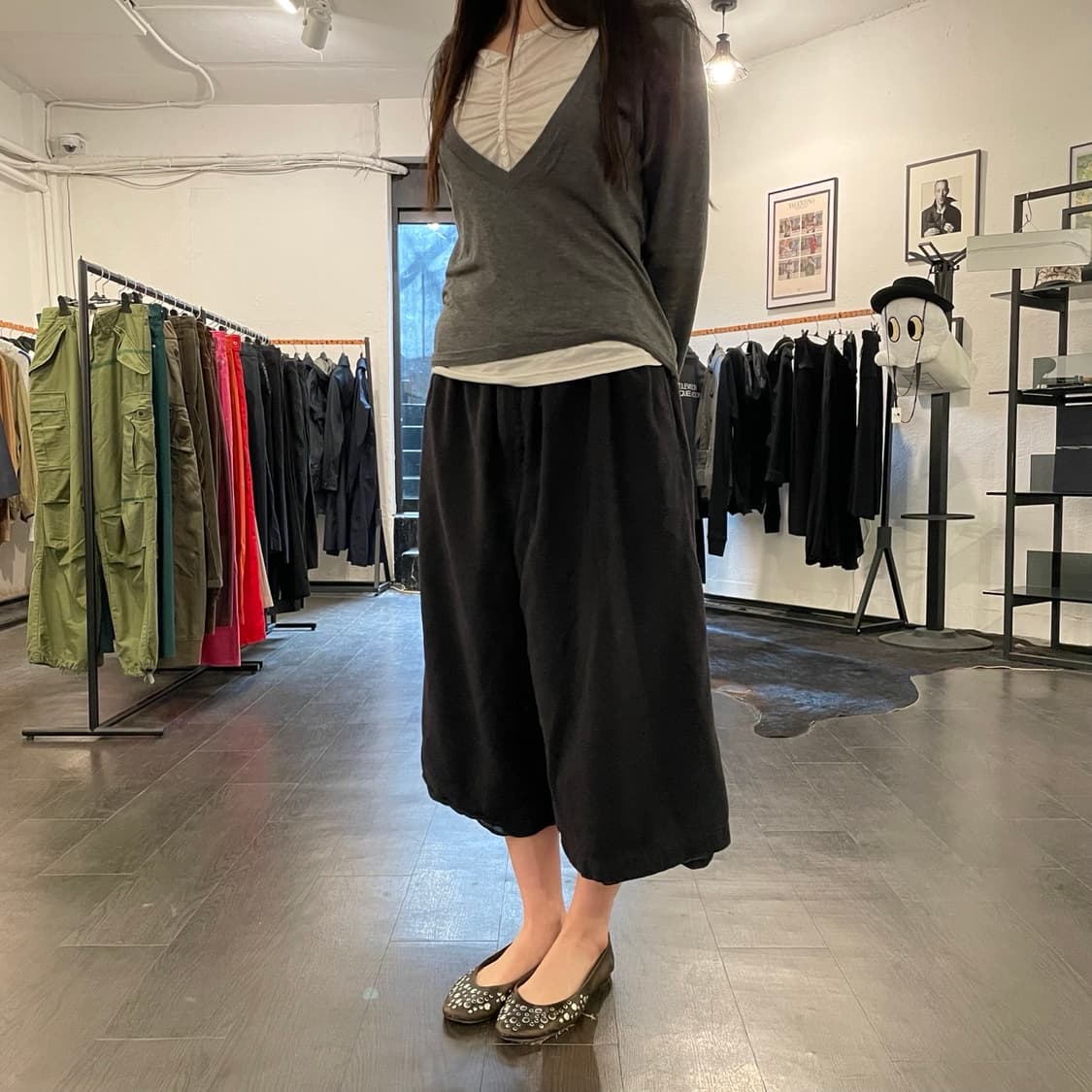 요지야마모토 와이드 하카마 팬츠 상품이미지4