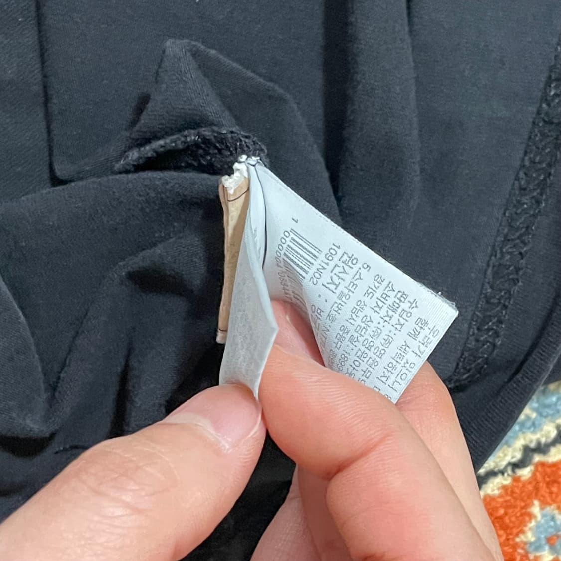 노스페이스 블랙 기본 반팔티셔츠 남성95 상품이미지5