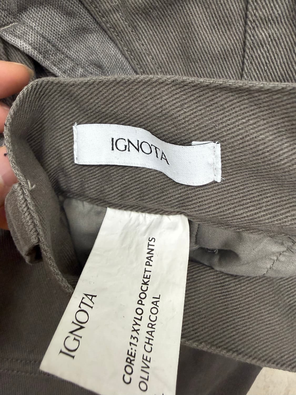 이그노타 코어:13 자일로 포켓 팬츠 올리브 차콜/L 상품이미지6