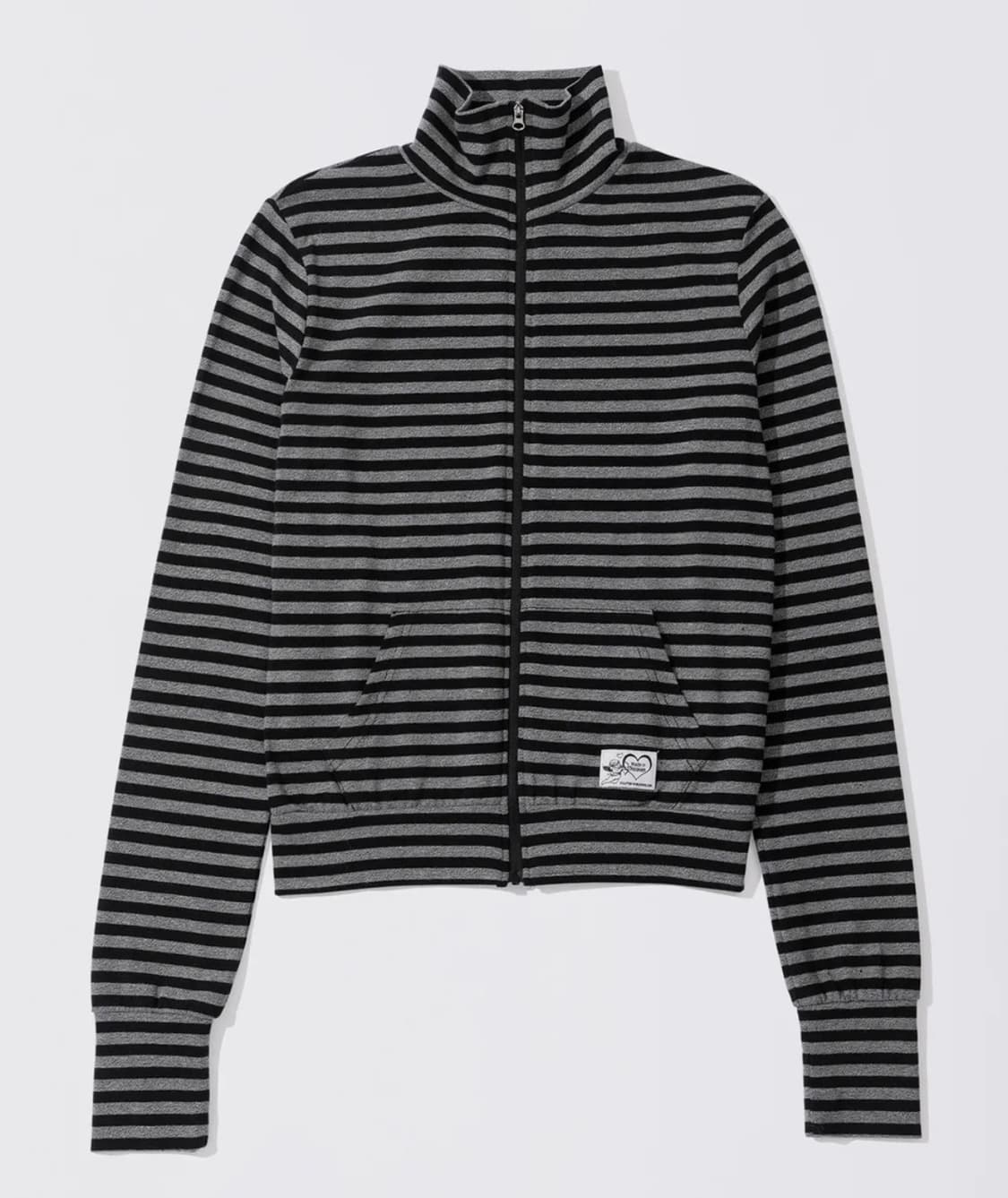 스컬프터Light Weight Striped Jersey Charcoal 상품이미지1