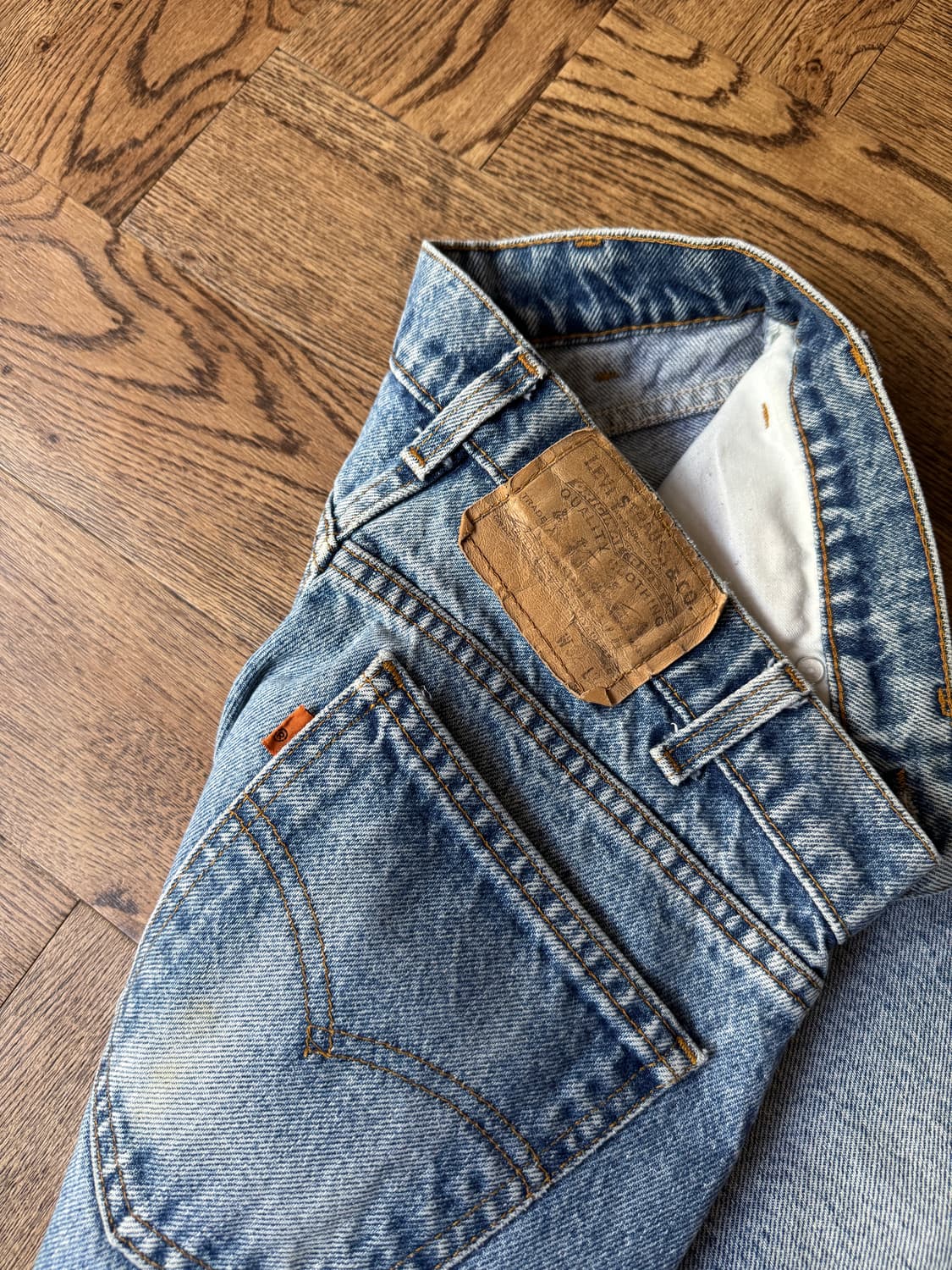 [32]90's 리바이스 USA 오렌지탭 505 데님 팬츠 상품이미지4