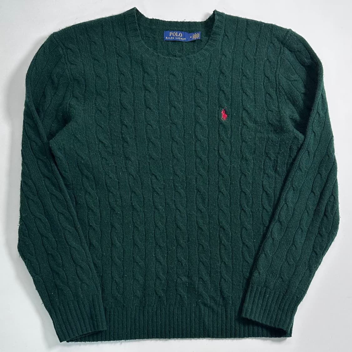 폴로 랄프로렌 그린 울 케이블 니트 상품이미지1