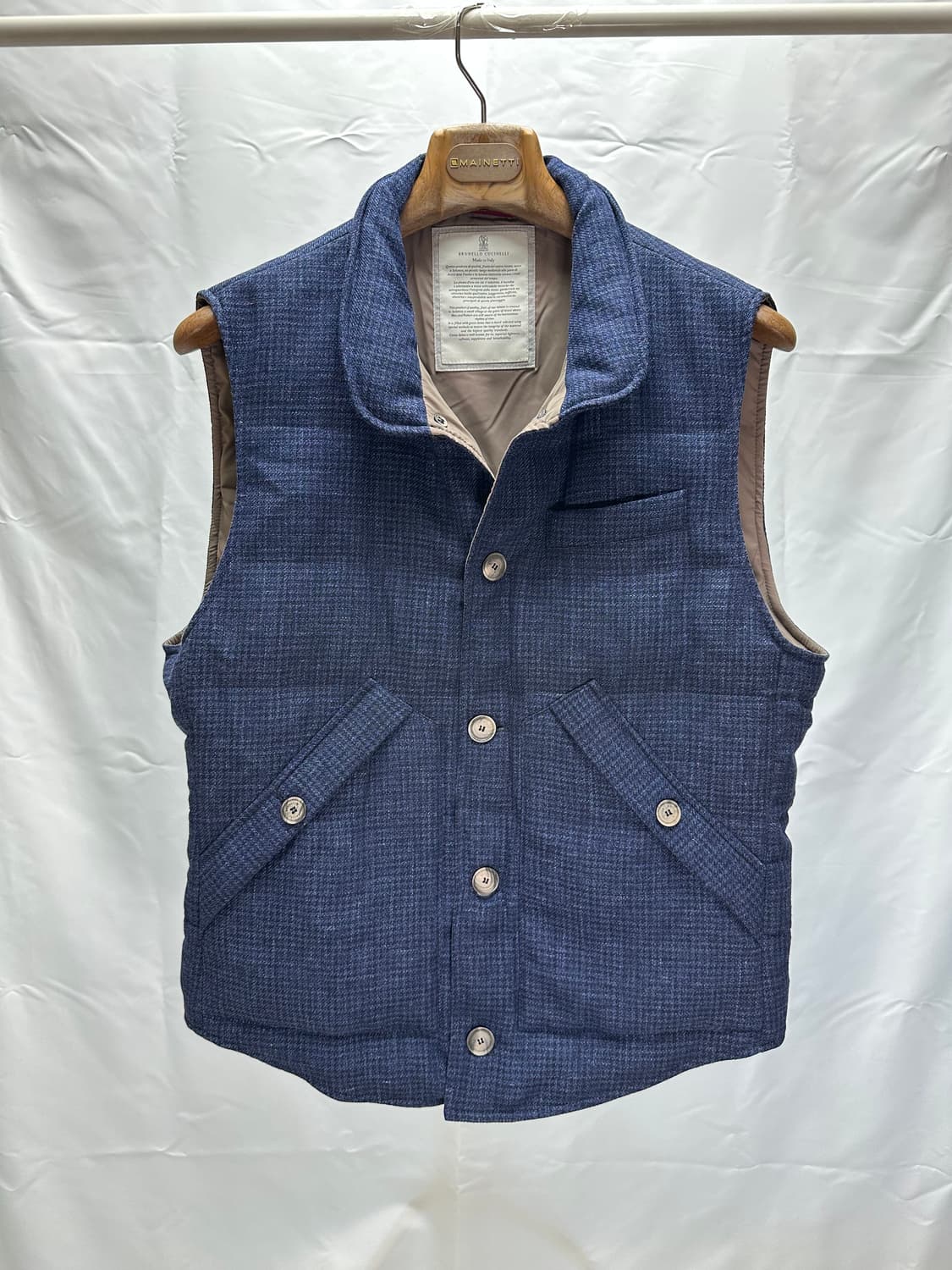 브루넬로쿠치넬리 울 구스다운 베스트 XL(105~110) 민트급 판매 상품이미지1